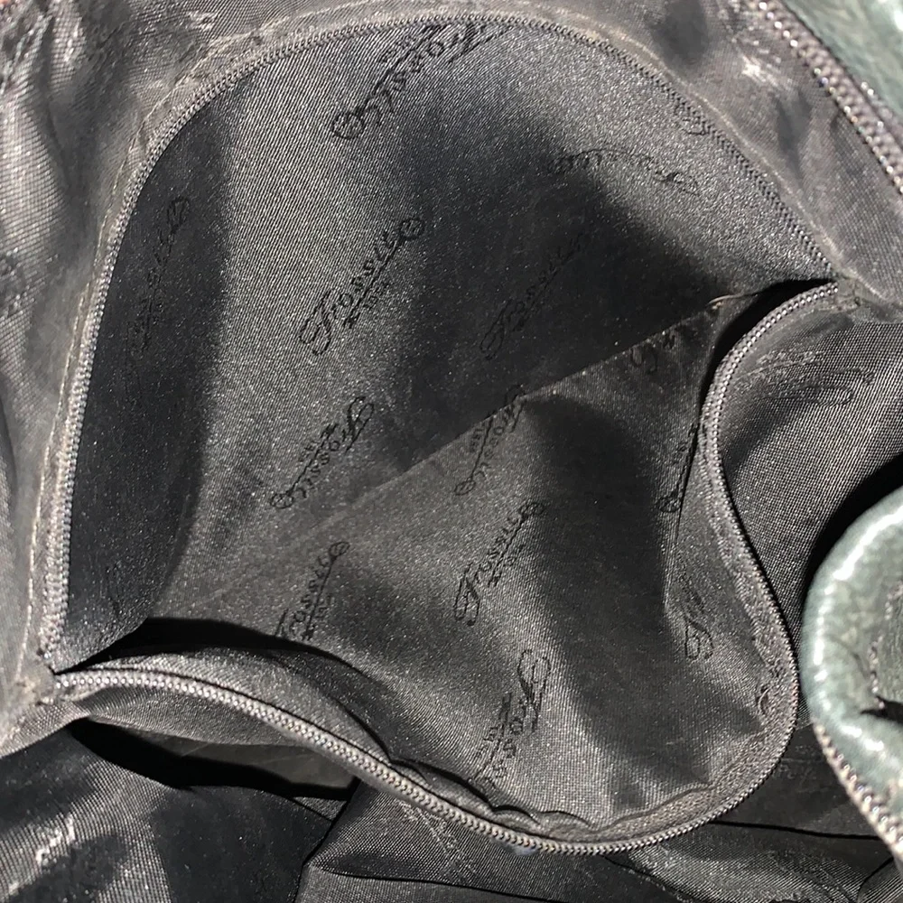 Fossil Bag Black Pebbled Leather Charcoal